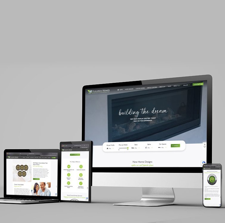 Custom Website Design - Tullipan Homes