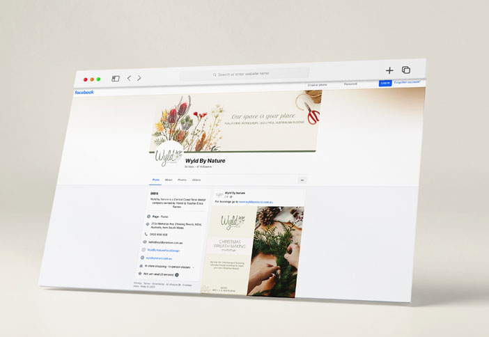 Wyld By Nature - Facebook Company Page Design